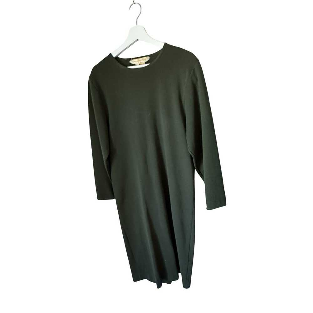 Vintage Brooks Brothers Women's Knit Dress, Sz‎ small Green 100% Wool 80s